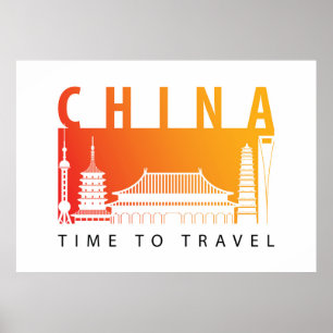 Poster Voyage en Chine