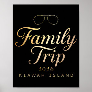 Poster Voyage en famille 2026 Weekend à Kiawah Island Été