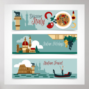 Poster Voyage en Italie