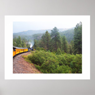 Poster Voyage en train de vapeur à Silverton