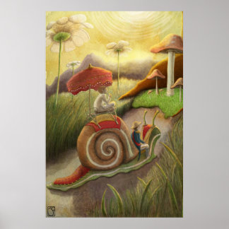 Poster Voyage escargot