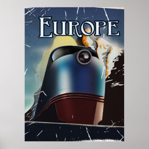 poster Voyage Europe Vacances