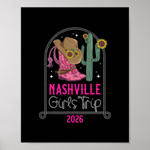 Poster Voyage Filles Nashville 2026 Filles Voyage Nashvil