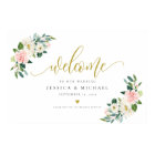 Voyage Floral Blush calligraphie Mariage de bienve