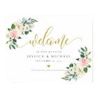 Voyage Floral Blush calligraphie Mariage de bienve