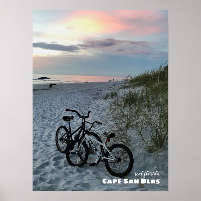 Poster Voyage | Floride - Cape San Blas Bicycles (Devant)