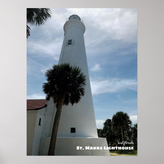 Poster Voyage | Floride - Phare de St. Marks (Devant)