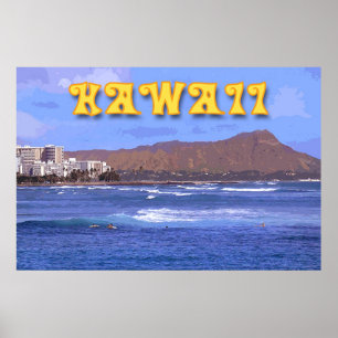 Poster Voyage Hawaï