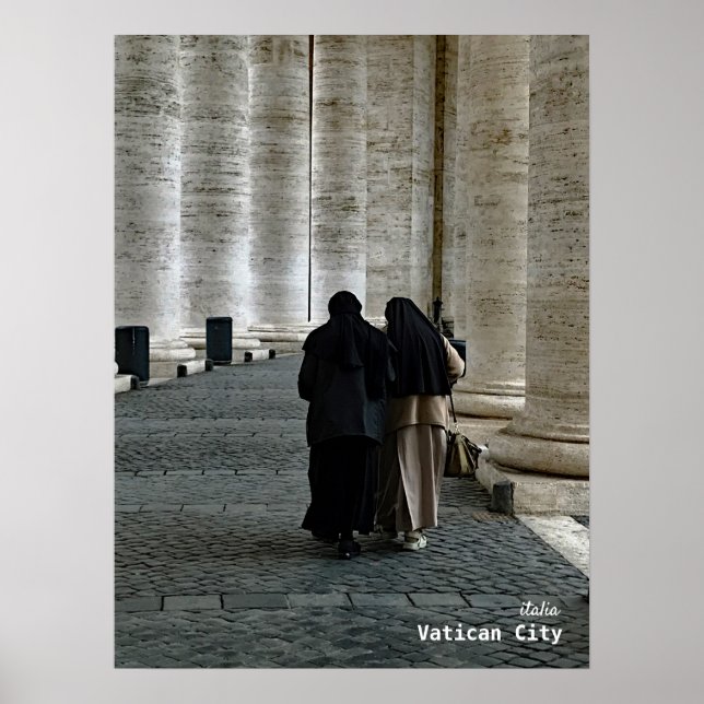 Poster Voyage | Italie — Cité du Vatican, Carré de St. Pe (Devant)