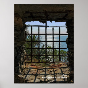 Poster Voyage Italie - Monterosso al Mare, Mer Ligure