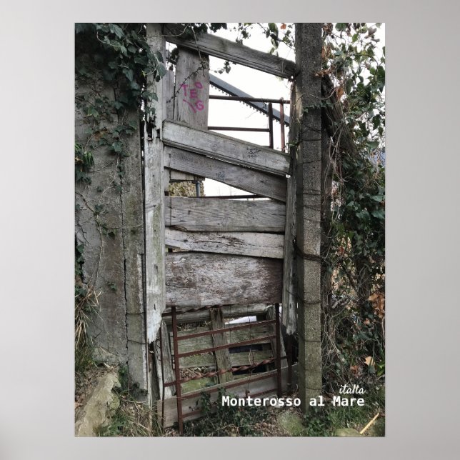 Poster Voyage | Italie - Porte ancienne Monterosso al Mar (Devant)
