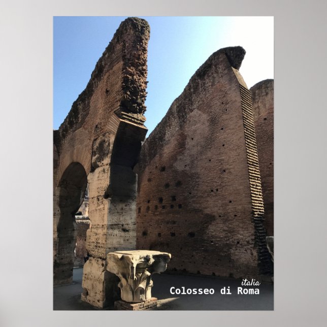 Poster Voyage | Italie - Rome, Colisée (Devant)