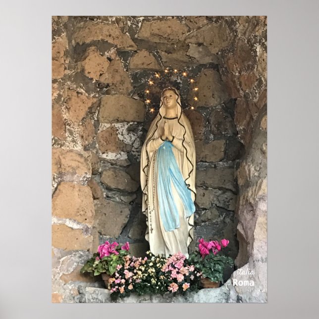 Poster Voyage | Italie - Rome, Sanctuaire de Madonna (Devant)