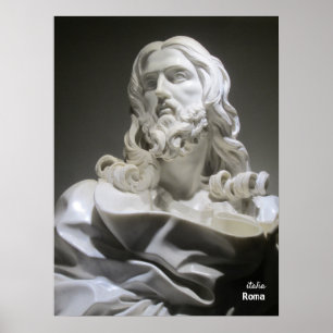 Poster Voyage   Italie - Rome, sculpture du Bernin Jésus