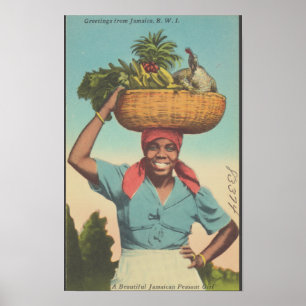 Poster Voyage Jamaïque Vintage