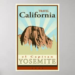 Poster Voyage la Californie