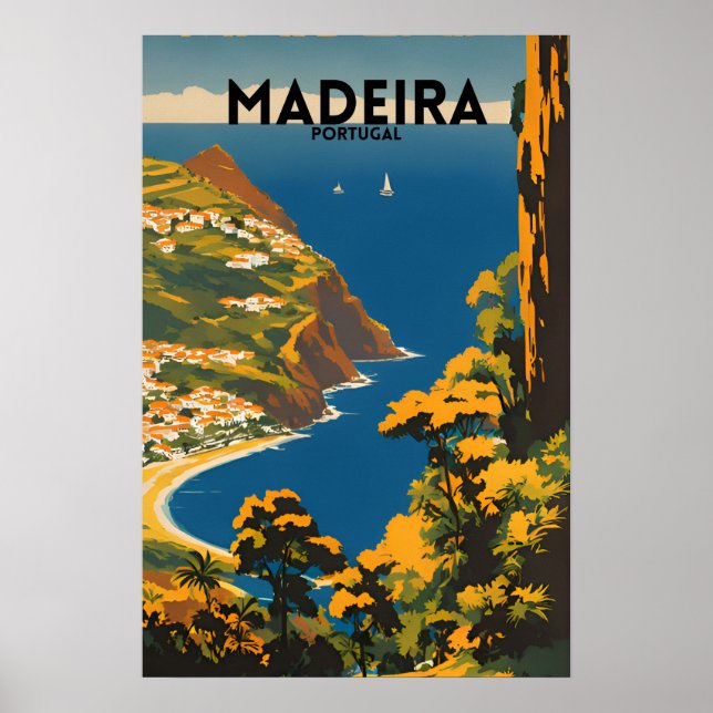 Poster Voyage Madeira Portugal (Devant)