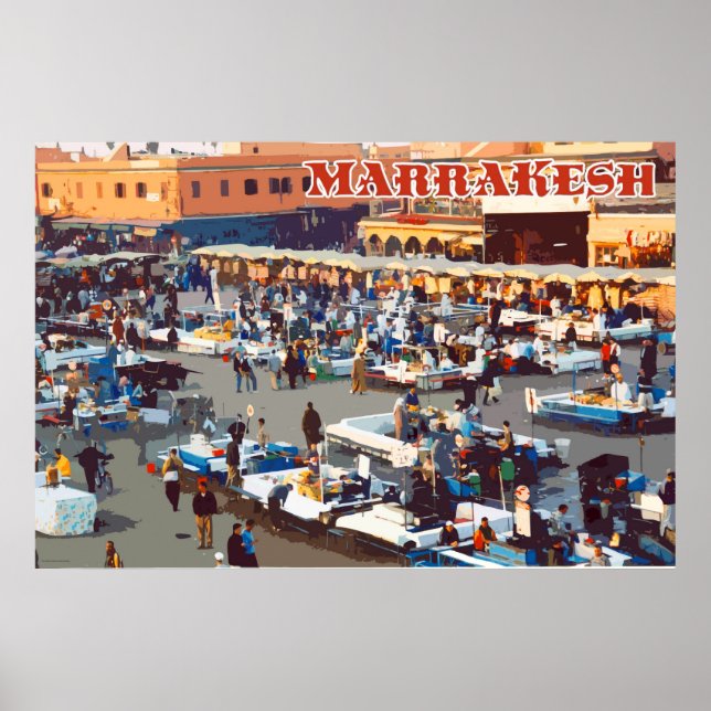 Poster Voyage Marrakech (Devant)