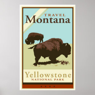 Poster Voyage Montana