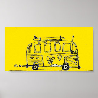 POSTER VOYAGE ROUTIER