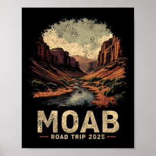 Poster Voyage routier familial aux arches de Moab 2025 Vi