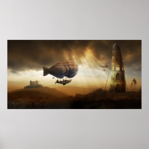 Poster Voyage sans fin   Steampunk Incroyable aventure