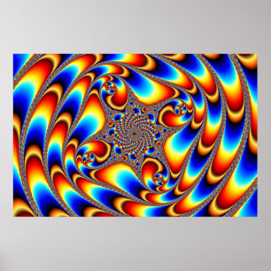 Poster Voyage spatial - Fractal