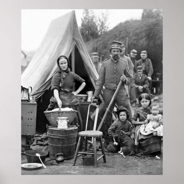 Poster Voyage sur la route de la guerre civile, 1861 (Devant)