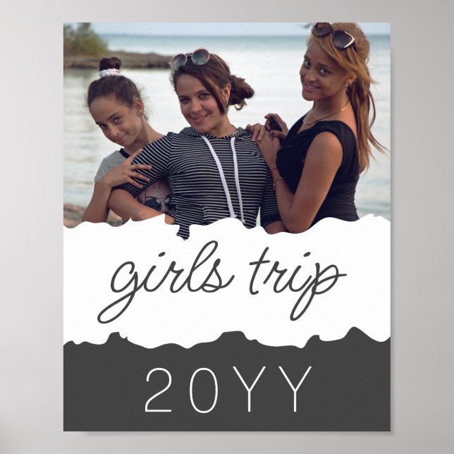 Poster Voyage sur mesure pour filles | Filles weekend Get (Devant)