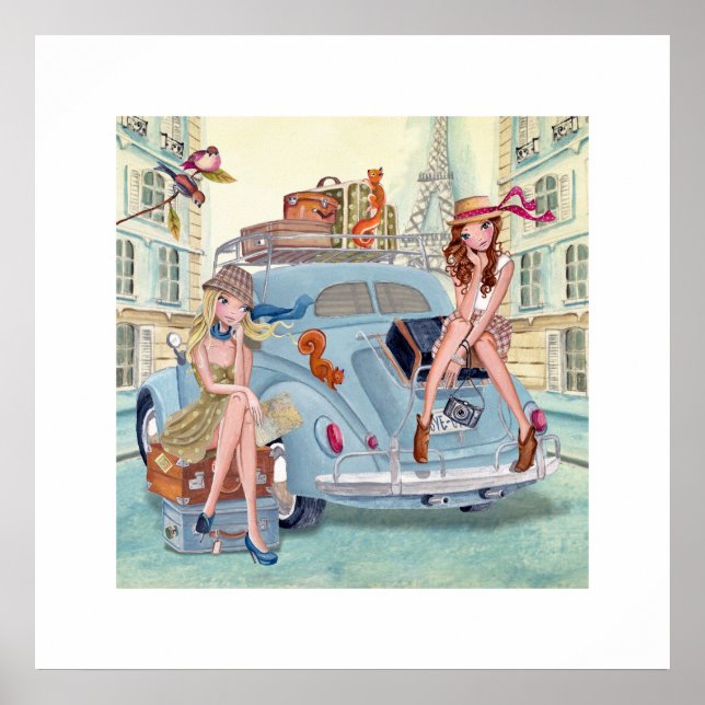 Poster Voyage sur Paris Girls (Devant)