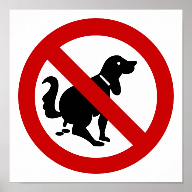 Poster VOYAGE ⚠ THAÏE NO DOG Fouling ⚠ (Devant)
