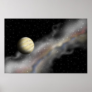 Poster Voyage vers une planète inconnue.