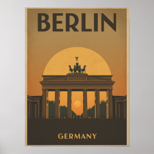 Poster Voyage vintage Berlin
