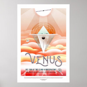 Poster Voyage vintage de Vénus