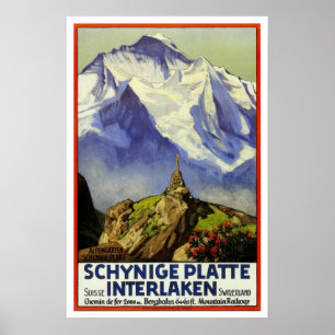 Poster Voyage vintage, Interlaken
