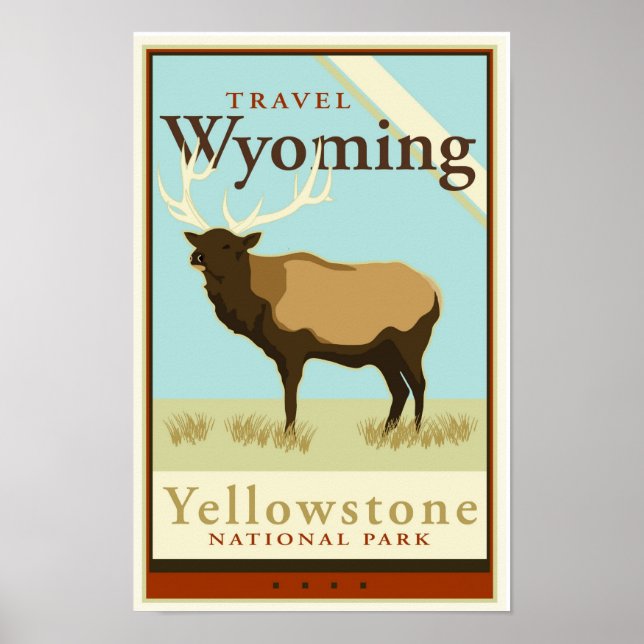 Poster Voyage Wyoming (Devant)