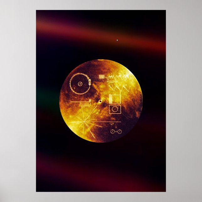 Poster Voyager 1 Golden Record (Devant)