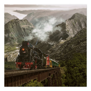 Poster Voyager au-delà des collines