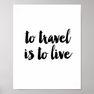 Poster Voyager, c'est vivre