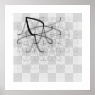 Poster Voyages de pièces d'échecs (Chevalier de la Reine 