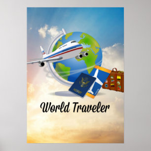 Poster Voyageur du monde - Conception #2