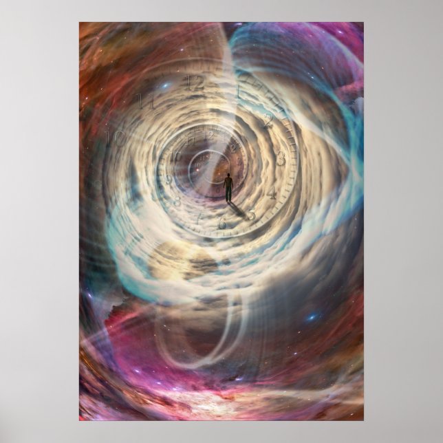 Poster Voyageur en univers (Devant)