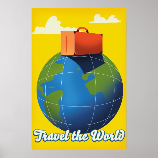 Poster Voyagez à travers le Monde (Devant)