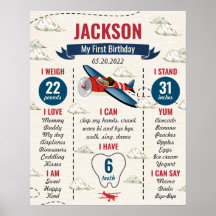 Voyant de l'avion vintage pour le premier annivers