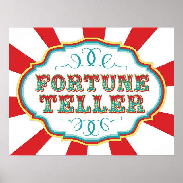 Poster Voyant Fortune du panneau du carnaval (Devant)