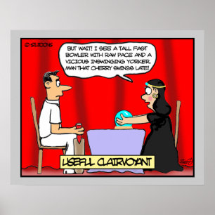 Poster Voyant pour des joueurs de cricket