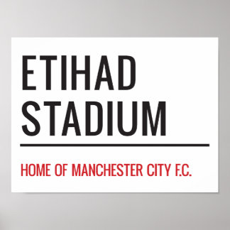Poster VOYELLE DIACRITIQUE DU STADE Etihad
