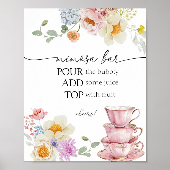 Poster VOYELLE DIACRITIQUE fleur sauvage ET Pink Teups Mi (Devant)