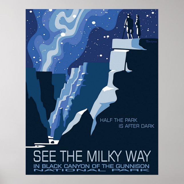 Poster Voyez la voie laiteuse dans Black Canyon de la Gun (Devant)