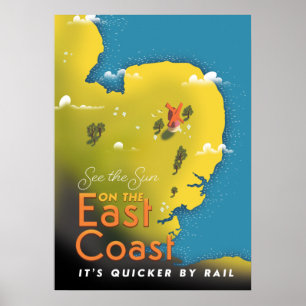 Poster Voyez le Soleil sur la côte Est.